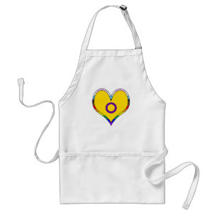 Delantal Orgullo Intersexual Corazón Apron Adulto