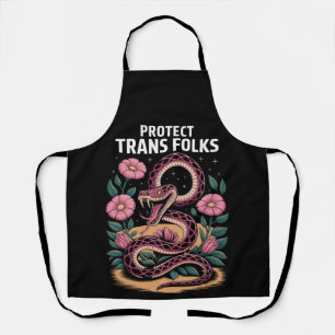 Delantal Orgullo Trans Retro Derecho Trans Proteger a la Ge