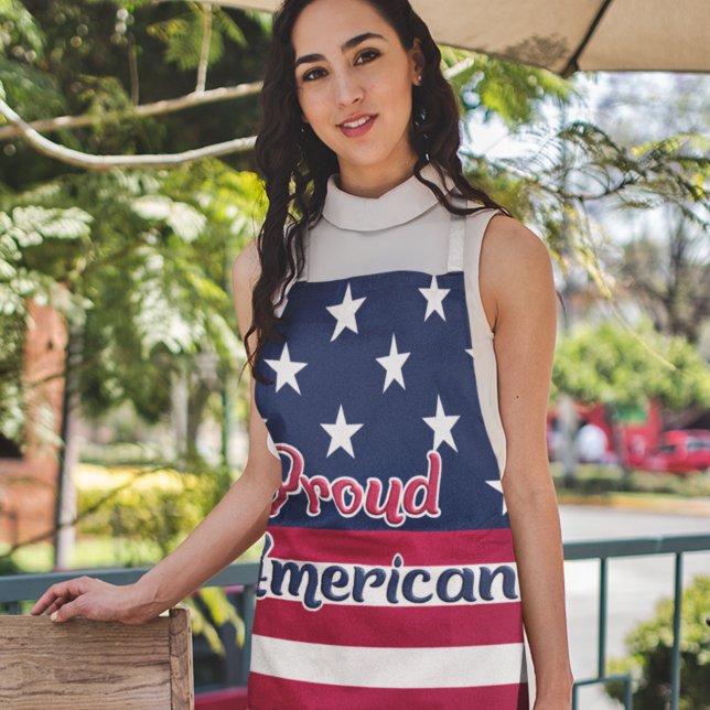Delantal Orgullosa bandera estadounidense patriótica bander (Subido por el creador)