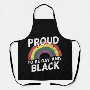 Delantal Orgullosa De Ser Gay Y Mes Del Orgullo Negro 2025