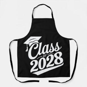 Delantal Orgullosa Graduada Graduación Clase De 2028