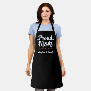 Delantal Orgullosa mamá de Día personalizado de la madre