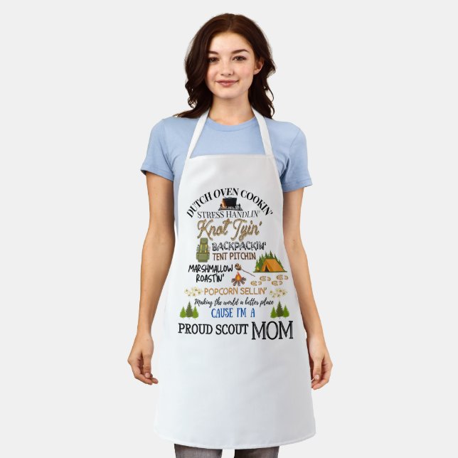 Delantal Orgullosa Scout Mom Apron (Gastado)