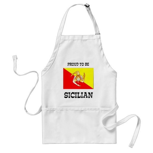 Delantal Orgulloso de ser siciliano (Frente)