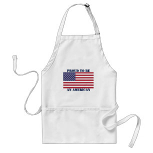 Delantal Orgulloso de ser un Apron Adulto Norteamericano