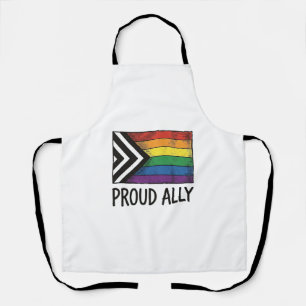 Delantal Orgulloso diseño de camiseta vectorial de bandera 