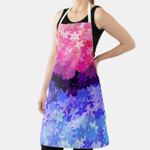 Delantal Orgulloso Floral Retro Quirky Boho Omnisexual