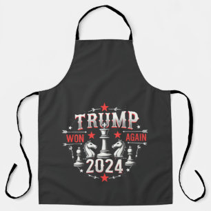 Delantal Orgulloso Maga Trump Ganó de nuevo 2025 Día de Ina