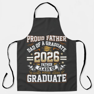 Delantal Orgulloso padre graduado de la promoción de 2026
