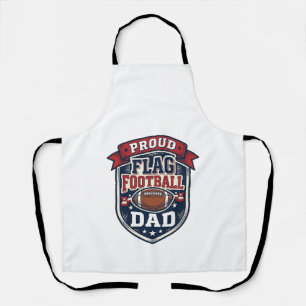 Delantal Orgulloso Papá de Fútbol Americano Insignia Patrió