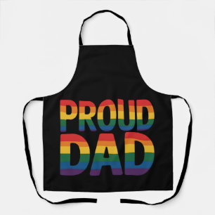 Delantal Orgulloso Papá Familia LGBTQ Orgullo Gay Aliado Ar