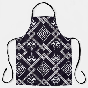 Delantal Origen étnico oriental, tradicional sin costura.