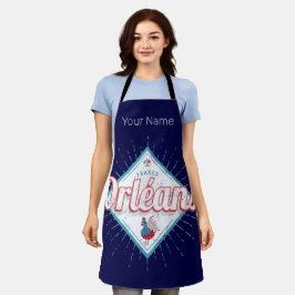 Delantal Orleans Loiret France Retro Rooster Vintage