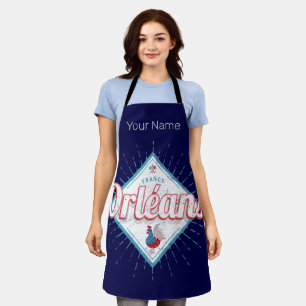 Delantal Orleans Loiret France Retro Rooster Vintage