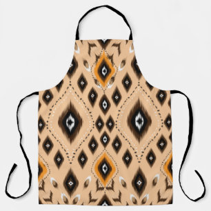 Delantal Ornamento de folclore geométrico Ikat. La etnia t