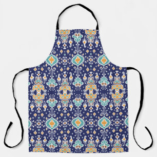 Delantal Ornamento de folclore geométrico Ikat. Vintage ori