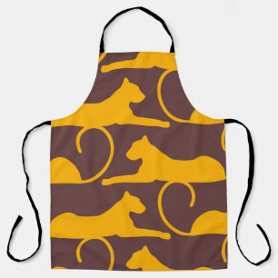 Delantal Ornamento tradicional de orientación. Patrón dorad