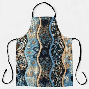 Delantal Ornar fondo de textura transparente. Ondas de soco