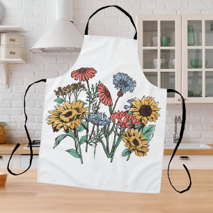 Delantal Oro Floral Vintage