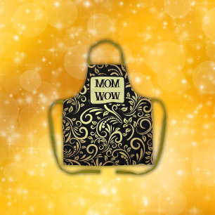 Delantal Oro y negro - MOM - OW  