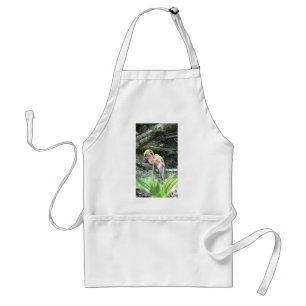 Delantal Orquídea de pantufla de dama rosa