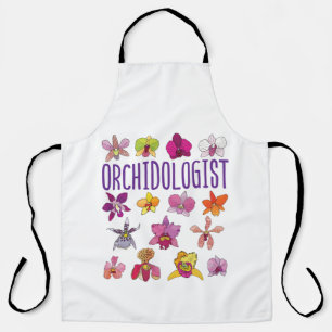 Delantal Orquidólogo Orquídea Amante Orquídea Jardín de Flo