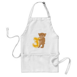 Delantal Oso 3.ª camiseta y regalo de cumpleaños