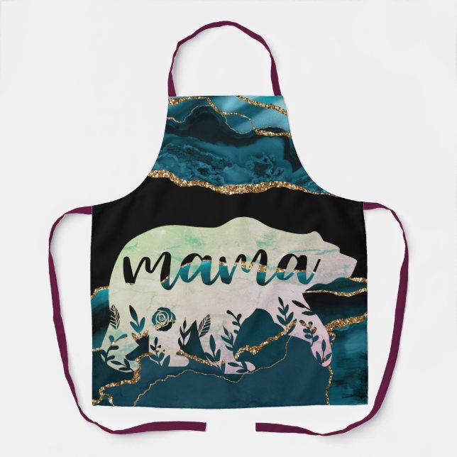 Delantal Oso de mamá decorativo (Anverso)