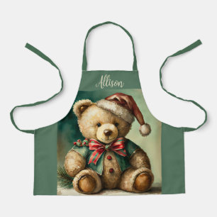 Delantal Oso de peluche vintage de Navidad