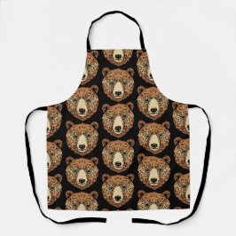Delantal Oso marrón para el otoño