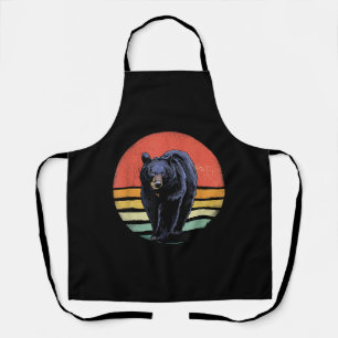 Delantal Oso negro retro vintage