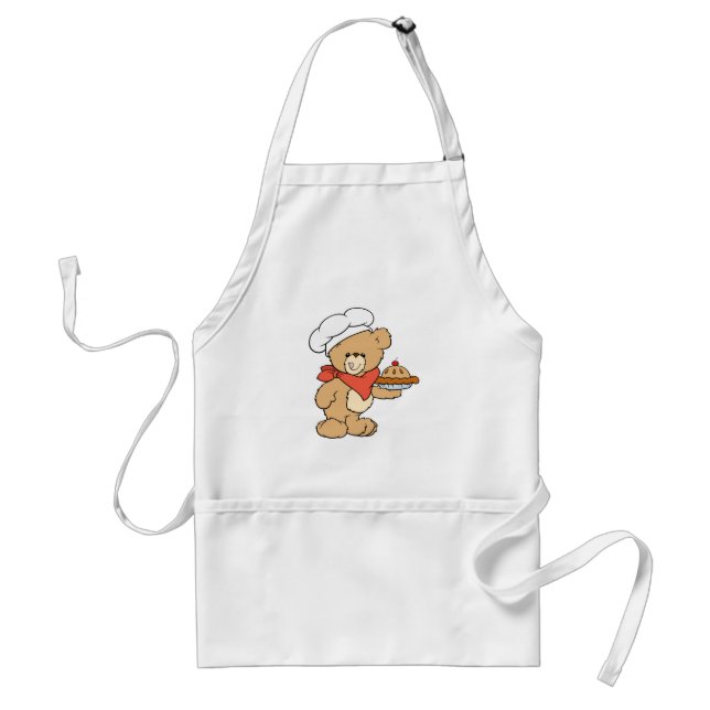 Delantal Oso panadero chef lindo (Frente)