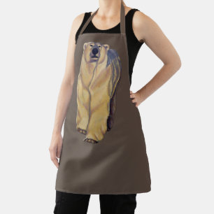 Delantal Oso Polar Apron Oso Arte Apron y Regalos de oso