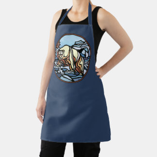 Delantal Oso Polar Apron Tribal Oso Arte Aprés y Regalos