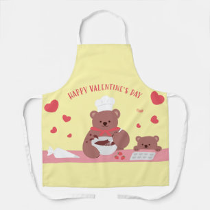 Delantal Osos de Repostería del Día de San Valentí