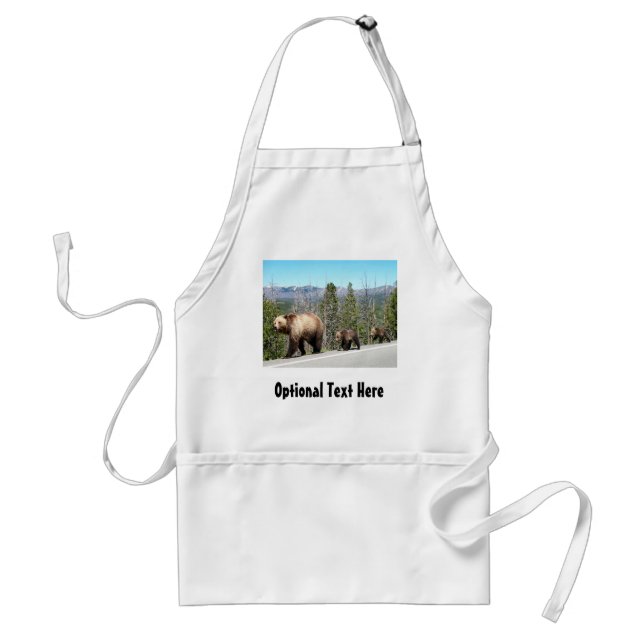 Delantal Osos grizzly de Yellowstone (Frente)