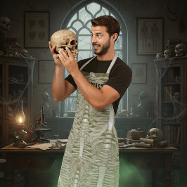 Delantal Osteólogo del patrón de jaulas para esqueletos de 