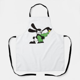 Delantal Oswald El Árbol De Navidad Del Conejo Afortunado