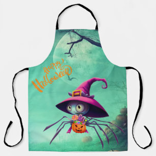 Delantal Otoño/araña/bruja/halloween