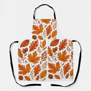 Delantal Otoño Botánico - Hojas de Caída Vintage