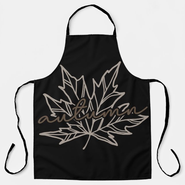 Delantal Otoño con hoja (Anverso)