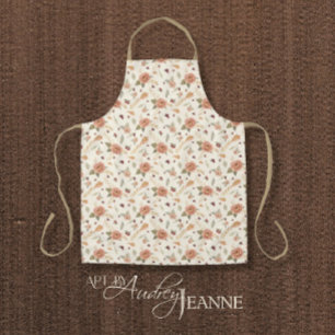 Delantal Otoño Sale de BOHO Floral Borgoña