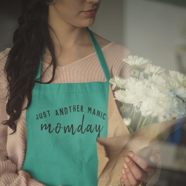 Delantal Otro momento maniático | Super Mom Trendy Green (Subido por el creador)