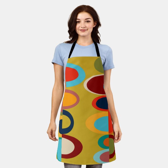 Delantal Ovalaciones retro (Gastado)