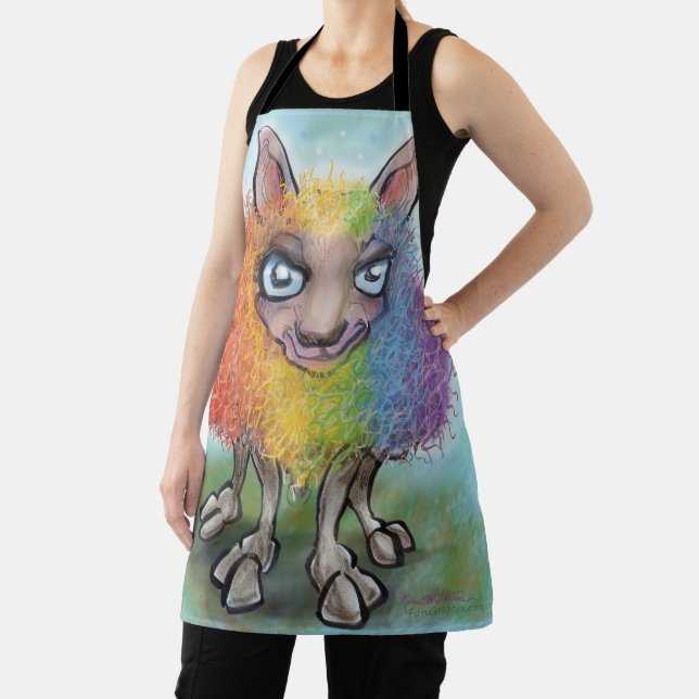 Delantal Oveja arcoiris (in situ)