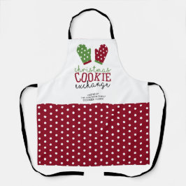 Delantal Oven, Fiesta de Cookie Exchange y navidades, Mitt 