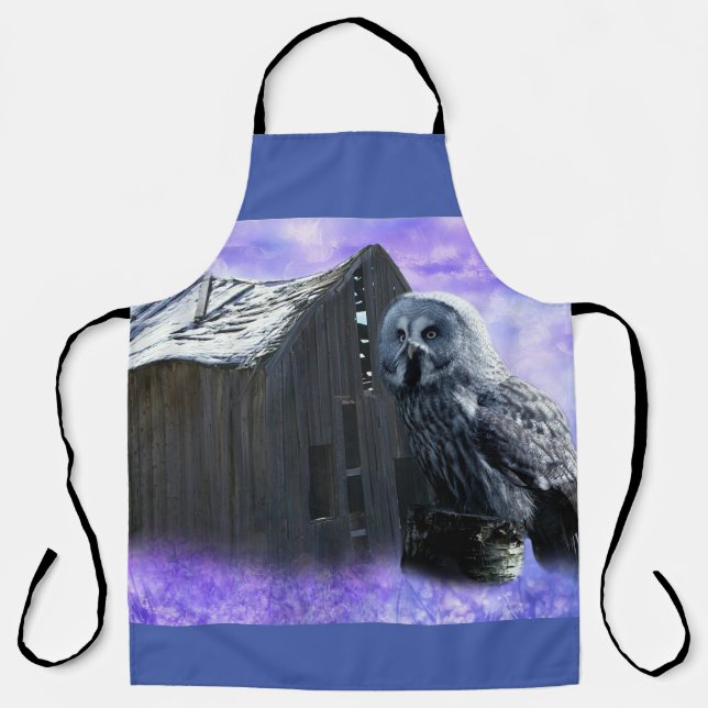 Delantal Owl Barn Shed (Anverso)