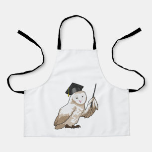 Delantal Owl como profesor con puntero