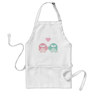 Delantal OWL LOVE :: chica suave + niño