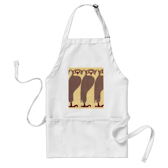 Delantal Owls Art Nouveau - Apron (Frente)